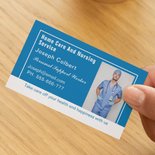 Carte De Visite Professionnelle Infirmière autorisée Personne-ress