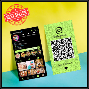 Carte de visite professionnelle Instagram pour che