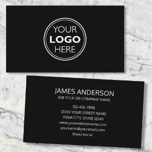 Carte de visite professionnelle logo minimaliste n