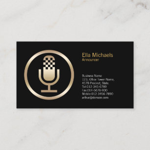 Carte de visite professionnelle MicrophoneIcon