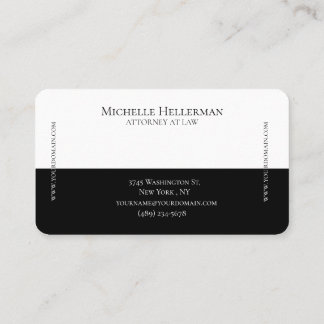 Carte de visite professionnelle minimaliste