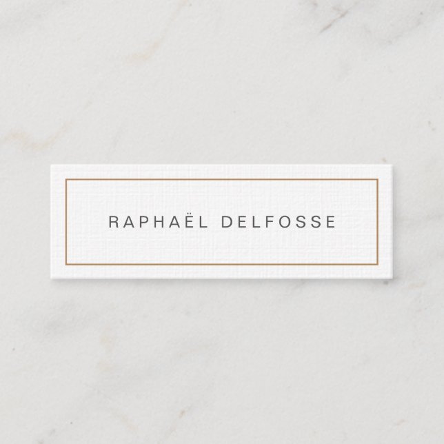 Carte de visite professionnelle - Minimaliste (Devant)