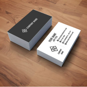 Carte de visite professionnelle minimaliste blanch