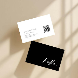 Carte de visite professionnelle minimaliste modern