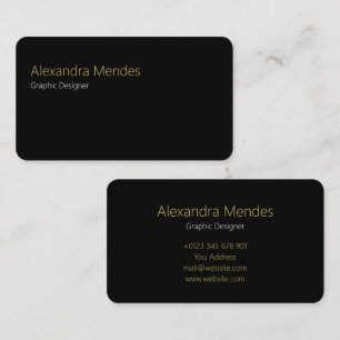 Carte de visite professionnelle minimaliste modern