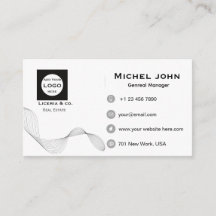 carte de visite professionnelle minimaliste person