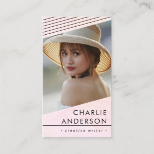 Carte de visite professionnelle moderne avec photo