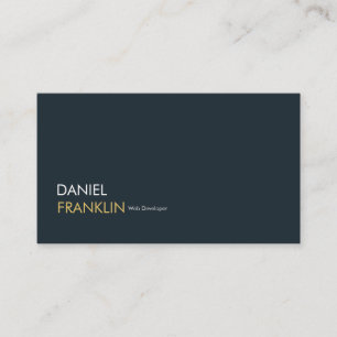 Carte de visite professionnelle moderne de dévelop