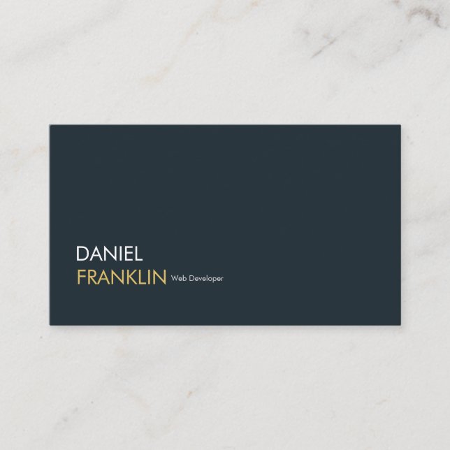 Carte de visite professionnelle moderne de dévelop (Devant)