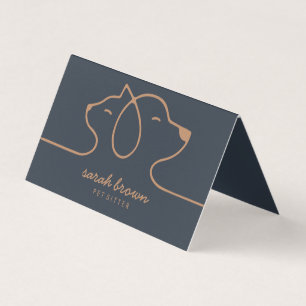 Carte de visite professionnelle pour animaux de co