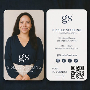 Carte de visite professionnelle pour chanteur aute