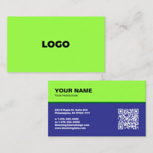 Carte de visite professionnelle pour entrepreneur