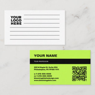 Carte de visite professionnelle pour entrepreneur