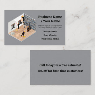 Carte de visite professionnelle pour entreprise de