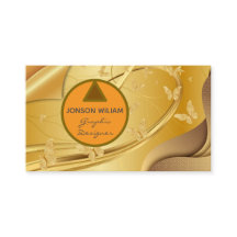 Carte de visite professionnelle pour graphiste dor