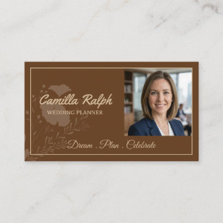 Carte de visite professionnelle pour planificateur