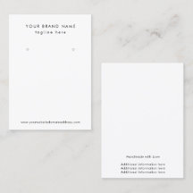Carte de visite professionnelle pour présentoir de