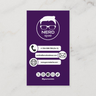 Carte de visite professionnelle pour technicien en