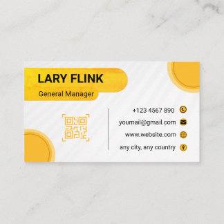 Carte de visite professionnelle QR Code