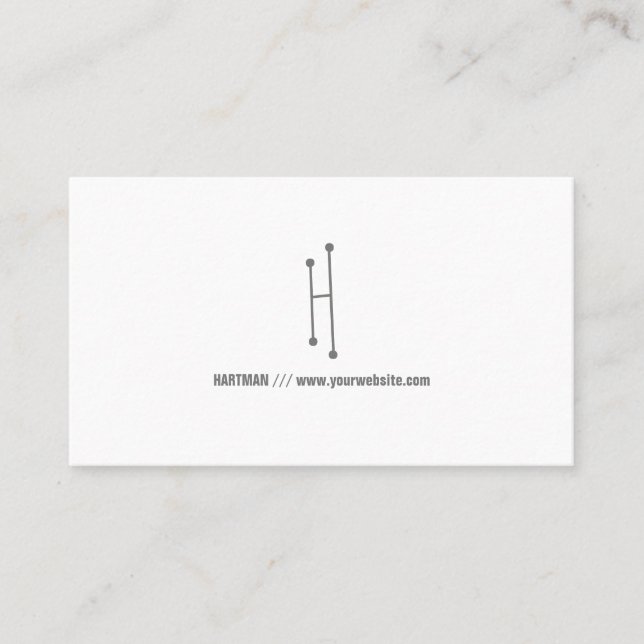 Carte de visite professionnelle simple moderne (Devant)