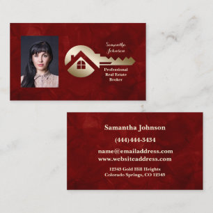 Carte de visite professionnelle Velvet Scarlet Gol