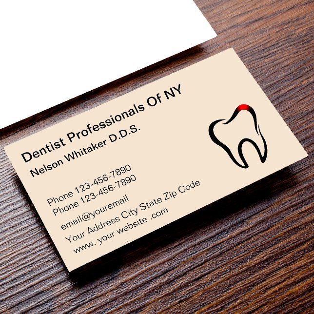Carte De Visite Professionnels dentaires du bureau des dentistes (Créateur téléchargé)