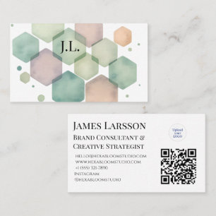 Carte De Visite Professionnels minimalistes de la création géométr