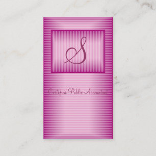 Carte De Visite Profil professionnel rose