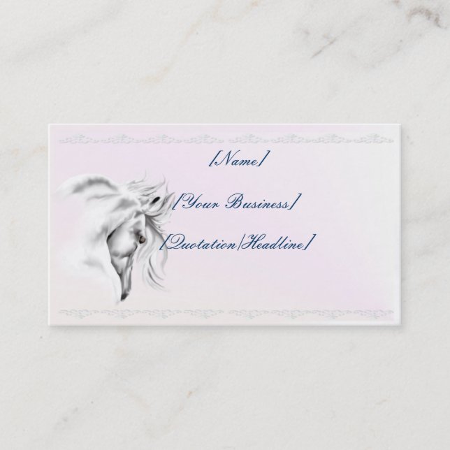 Carte De Visite Profilecard_business_horizonta de tête de cheval (Devant)