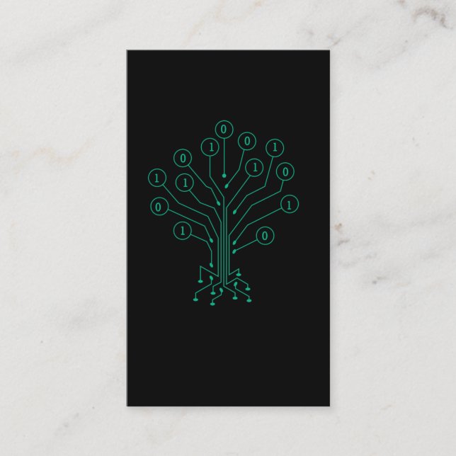 Carte De Visite Programmation informatique de codage d'arbre binai (Devant)