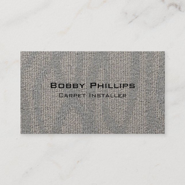 Carte De Visite Programme d'installation du tapis (Devant)