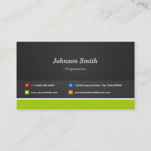 Carte De Visite Programmeur - Professionnel et Premium