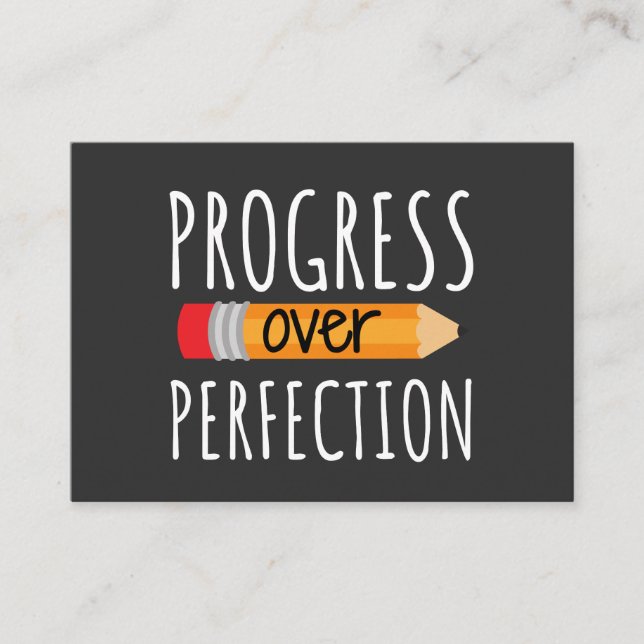 Carte De Visite Progress Over Perinfection (Devant)
