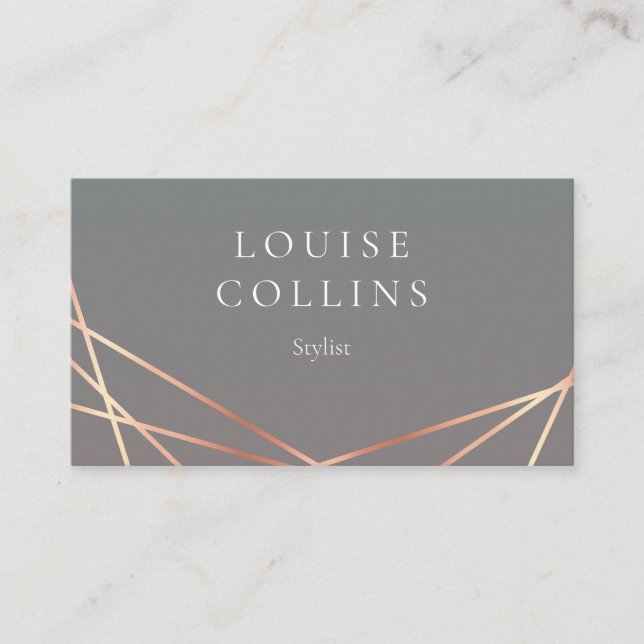 Carte De Visite Projecteur de rosegold de Faux (Devant)