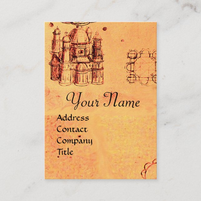 CARTE DE VISITE PROJET ARCHITECTURAL RENAISSANCE, ARCHITECTE (Devant)