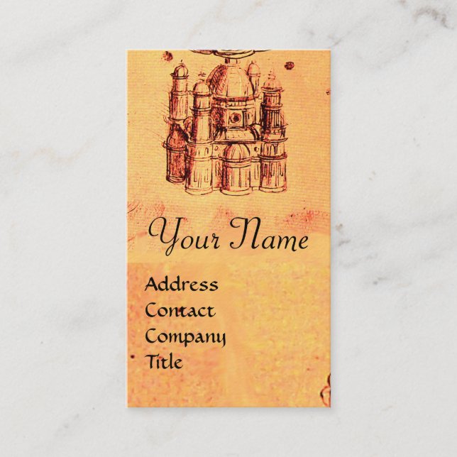CARTE DE VISITE PROJET ARCHITECTURAL RENAISSANCE, ARCHITECTE (Devant)