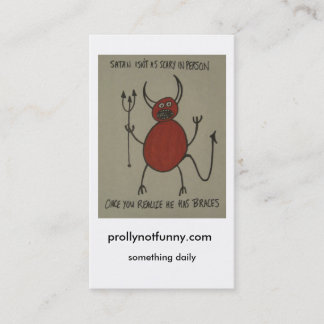 Carte De Visite prollynotfunny.com, quelque chose quotidienne