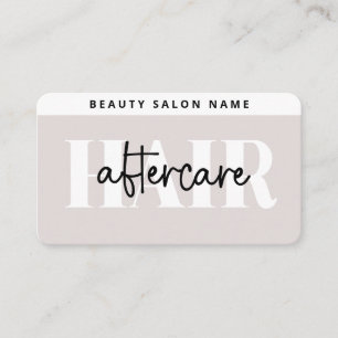 Carte De Visite Prolongations simples modernes de cheveux après so