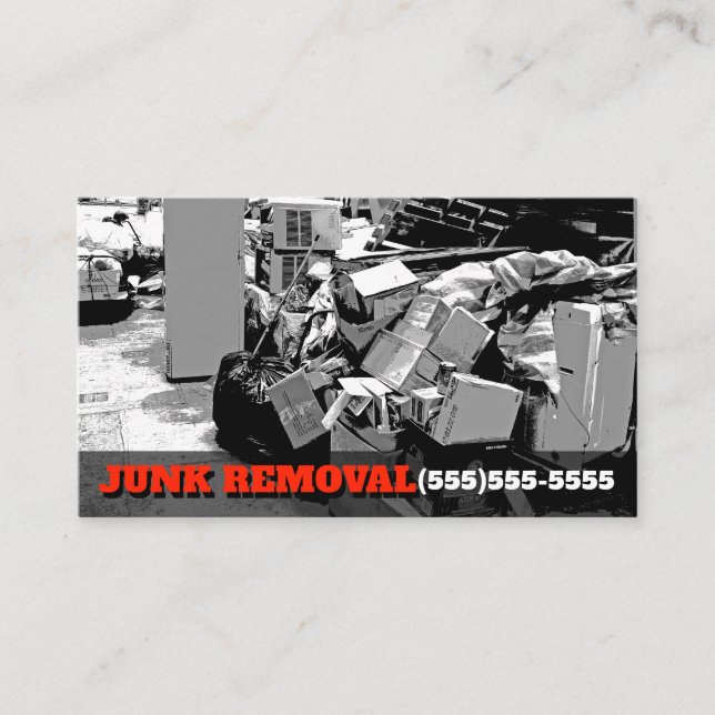 Carte De Visite Promo de transport d'affaires de camion de déchets (Devant)