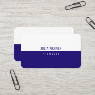 Carte De Visite Promoteur demi-bleu moderne demi-clair