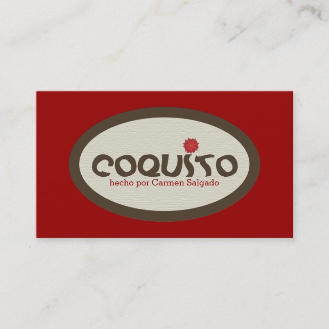 Carte De Visite Promotion de Coquito (Devant)