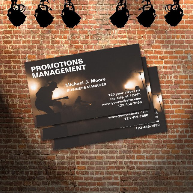 Carte De Visite Promotion de la musique (Créateur téléchargé)