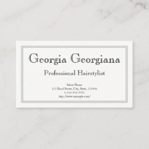 Carte De Visite Propre et professionnel, avec bordure à trois lign