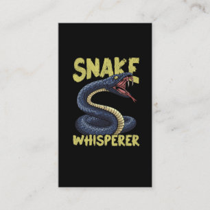 Carte De Visite Propriétaire d'un reptile d'animaux de Whisperer