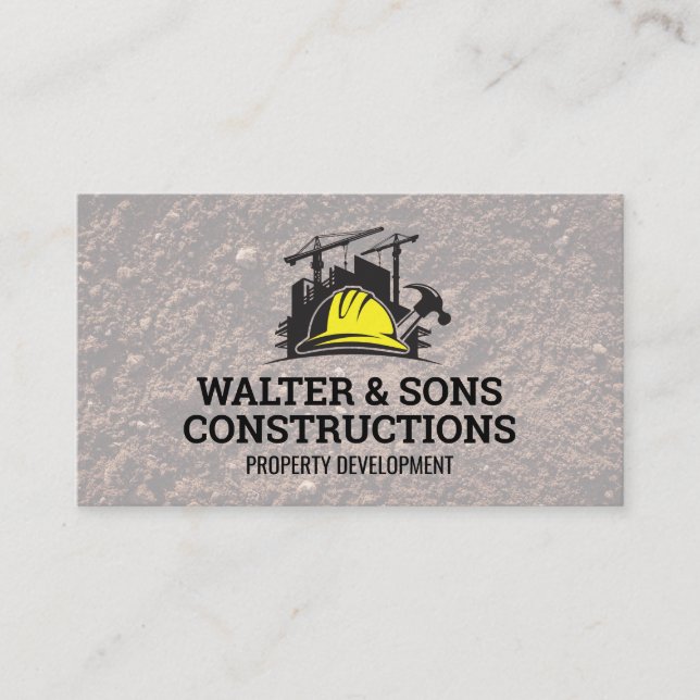 Carte De Visite Propriétés de construction | Artisans  (Devant)