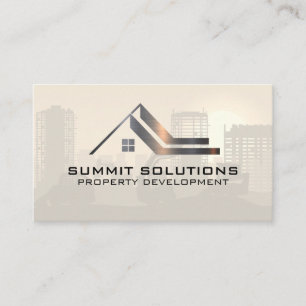 Carte De Visite Propriétés du logo immobilier   Construction
