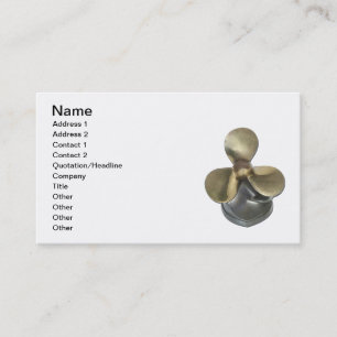 Carte De Visite Propulseur de bateau