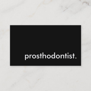 Carte De Visite prosthodontiste.