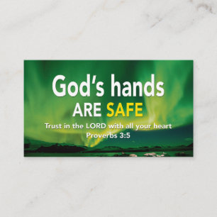 Carte De Visite Proverbes 3:5 FAIRE CONFIANCE DANS L'Éternel Les