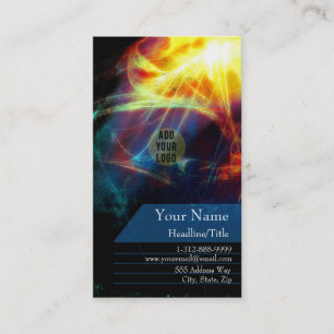 Carte de visite psychédélique multi de fractales